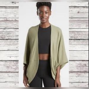 Athleta Cacoon Wrap‎ Shadow Olive Color Size S